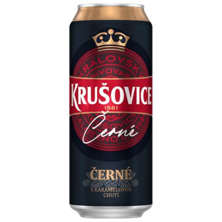 Krusovice Cerne Dobozos Sör 0,5l