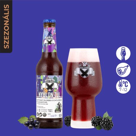 Szent András Nyúlon Túl '25 (east coast IPA erdei gyümölcsökkel és kakukkfűvel) 0,33l üveges (5,6%)