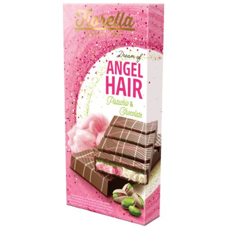 Fiorella Angel Hair Pistachio & Chocolate 150g pismaniye török vattacukorral